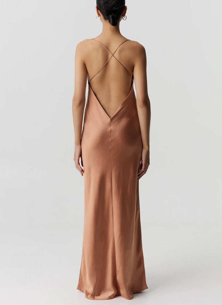 Satin on sale slip maxi