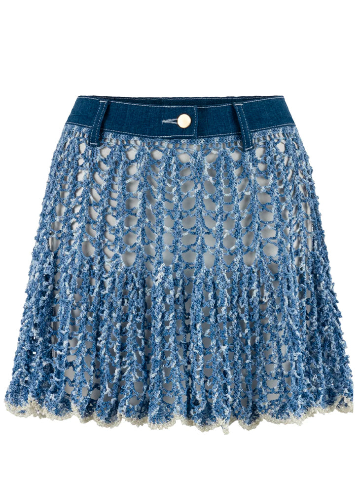 Muse Crochet Mini Skirt