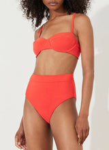 Towelling Underwire Top & High Cut Brief